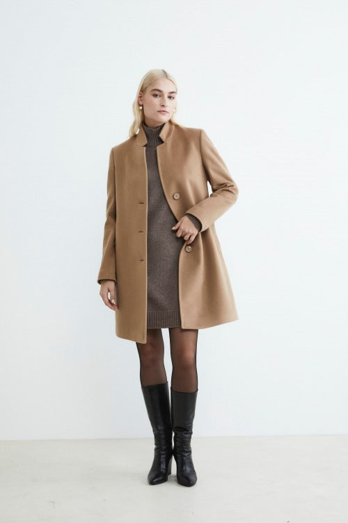 Cappotto in cashmere da donna - CAMMELLO