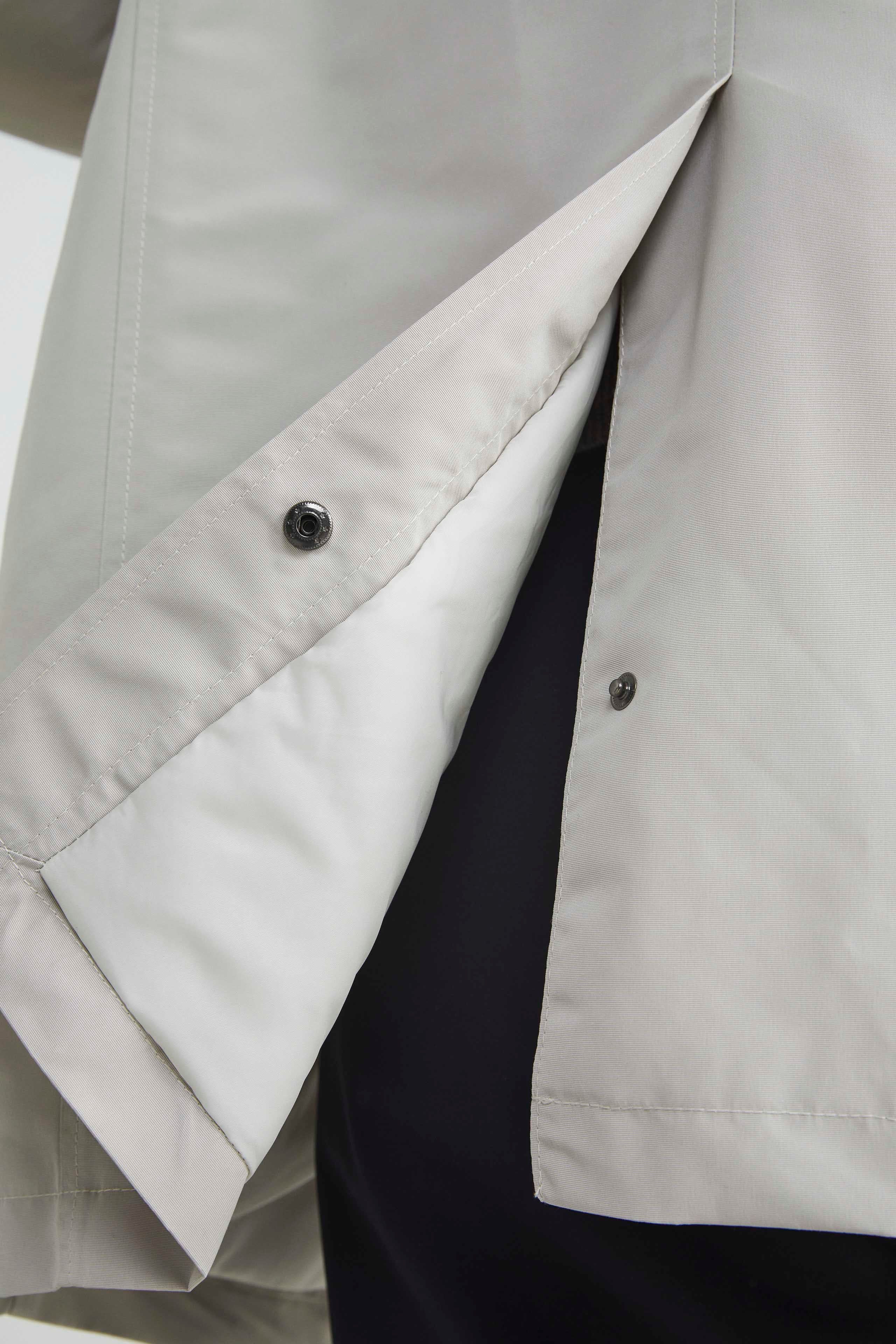 Raincoat with placket - Light grey