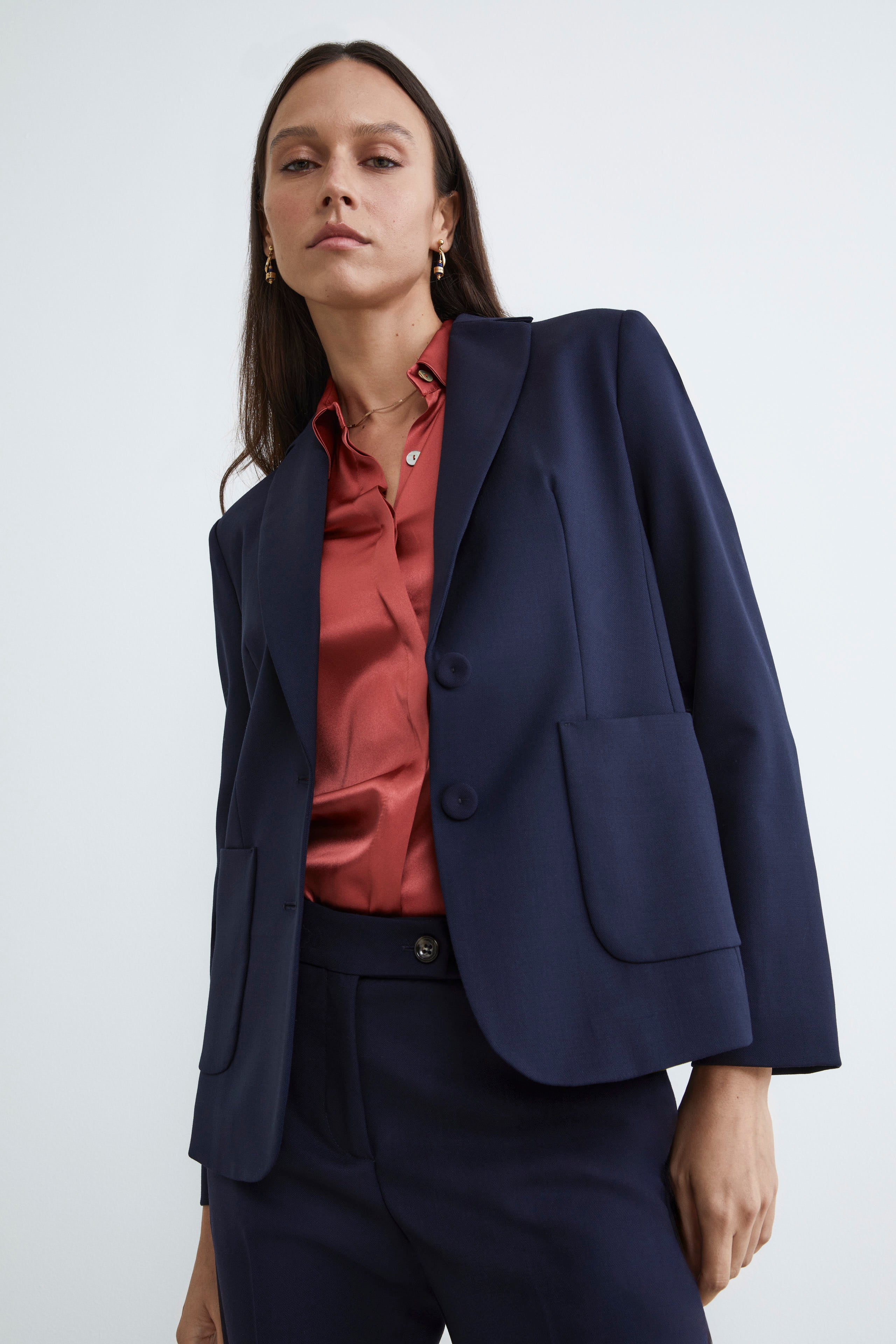 Women’s wool suit - Midnight blue