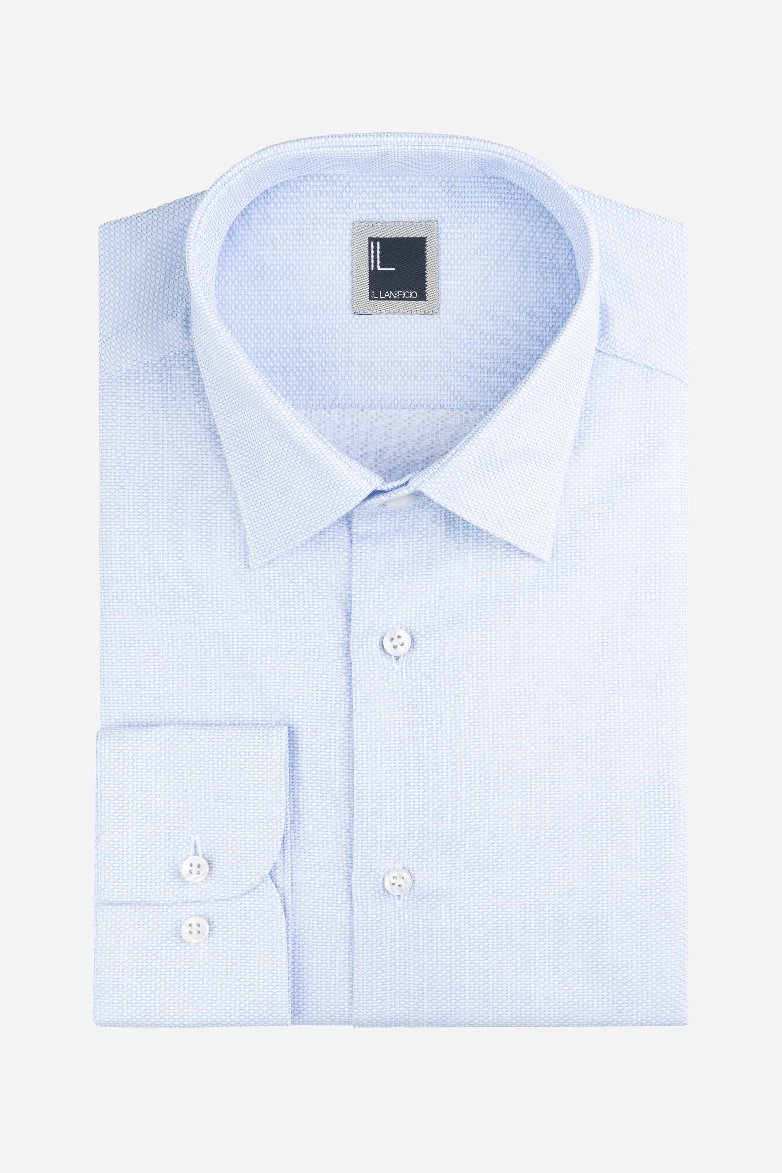 Light blue patterned shirt - Light blue pattern