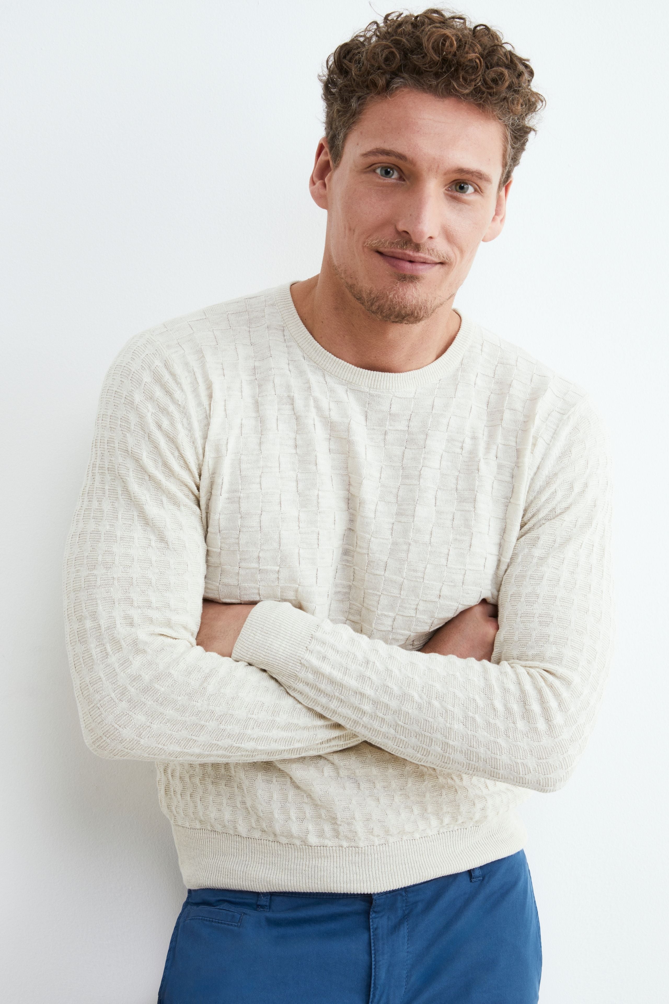 Maglia in cotone uomo - NATURALE