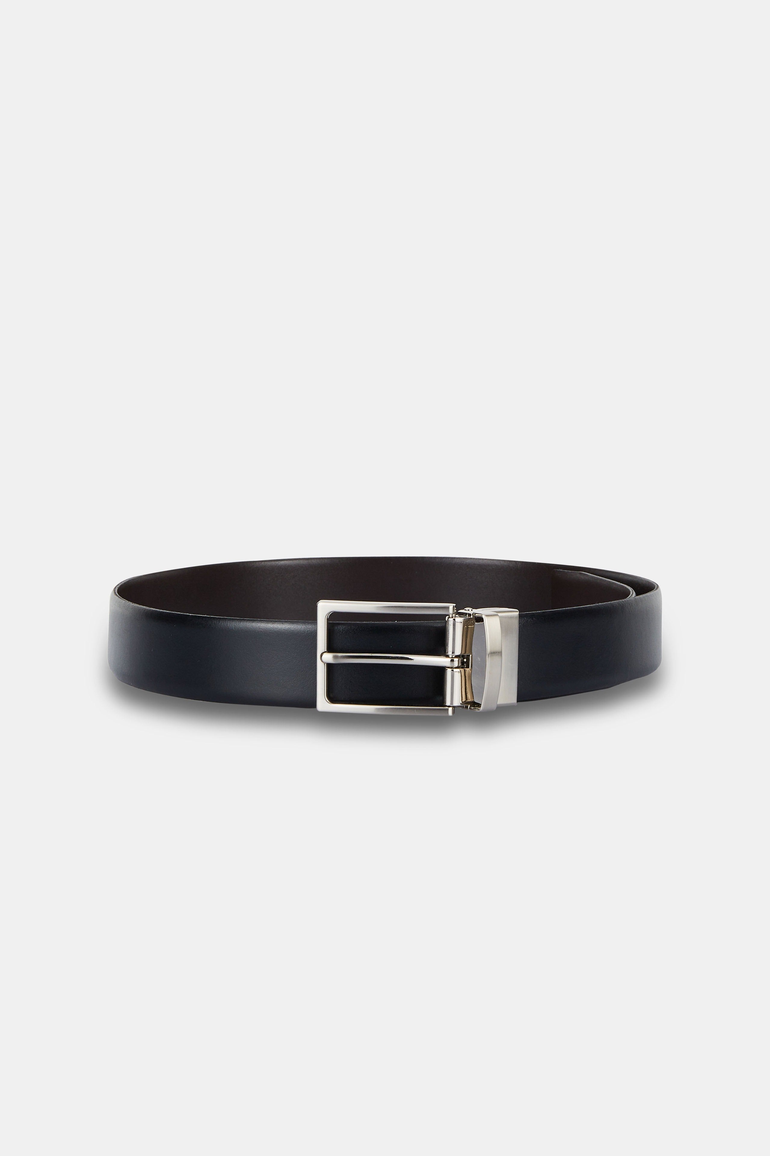 Reversible leather belt - Black-Brown