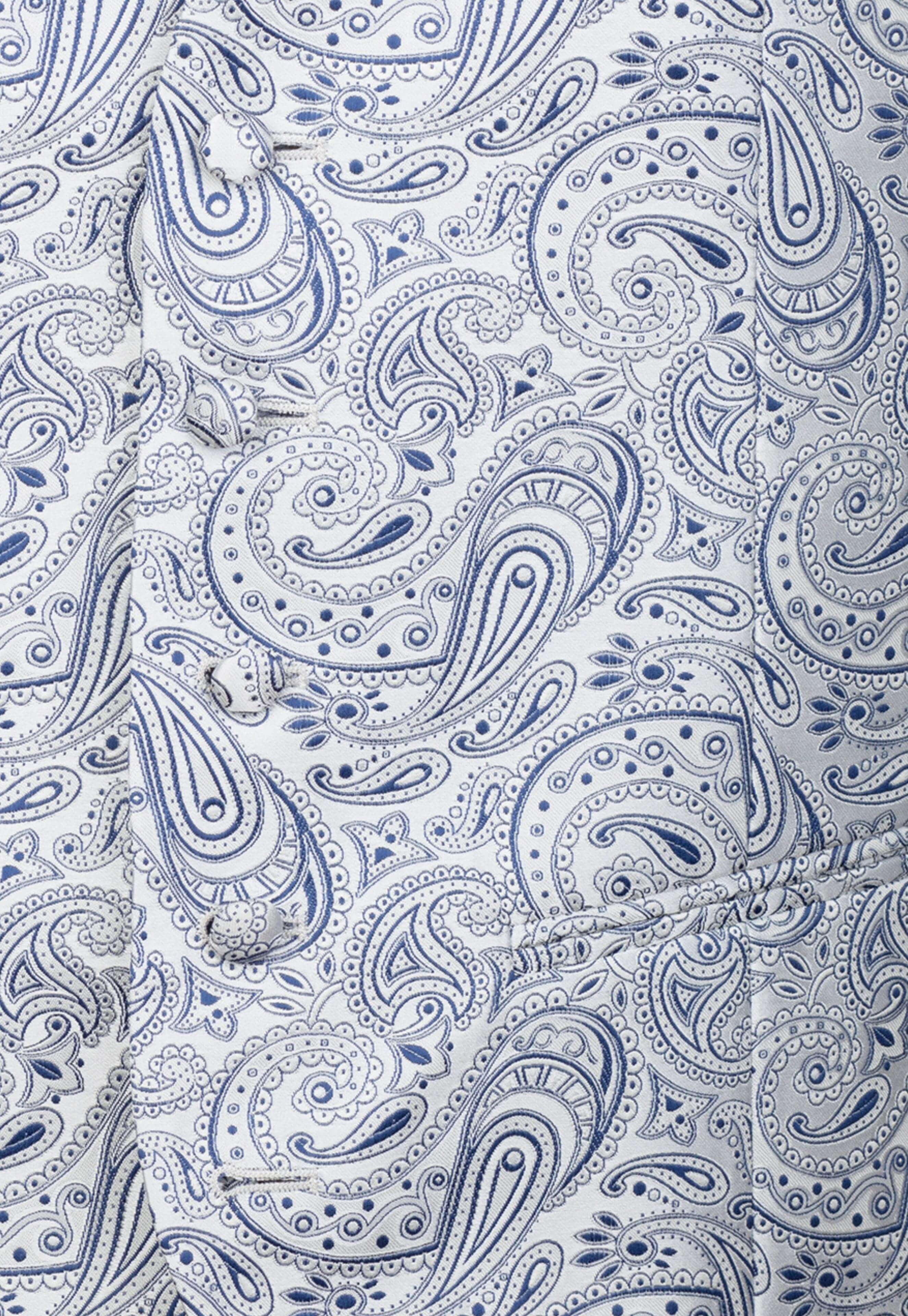 Gilet paisley grigio blu - FANT. BLU/GRIGIO